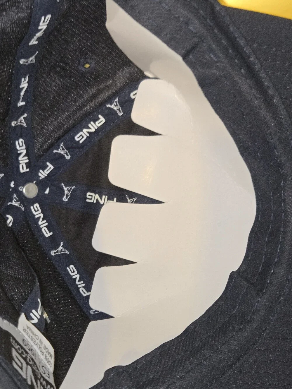 PING Tech Tour Golf Hat Cap G25 i25 Navy Blue White Adjustable NWT 31859-8